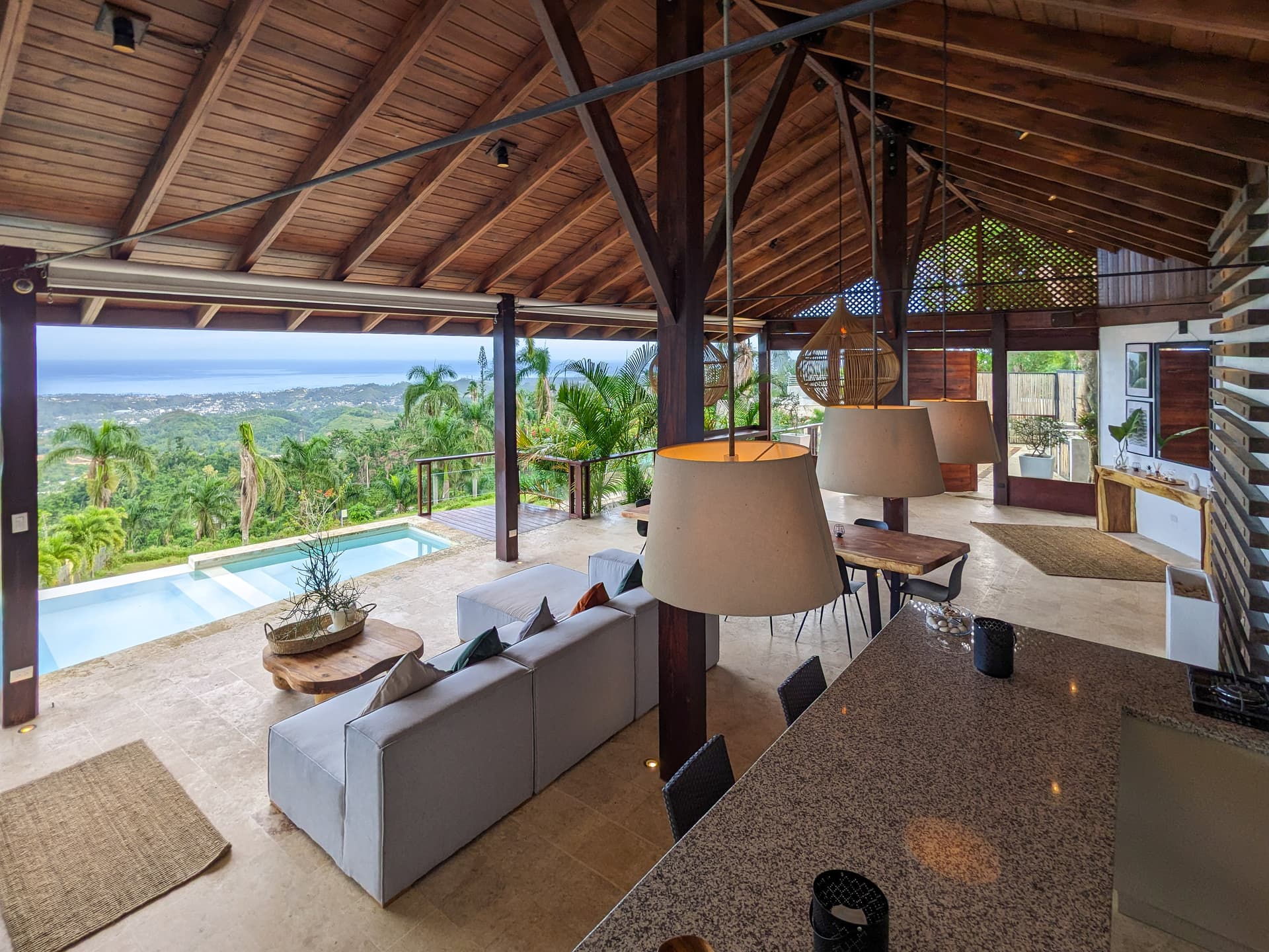 Impresionante villa con vista panorámica al océano en El Jamito, Las Terrenas — En venta