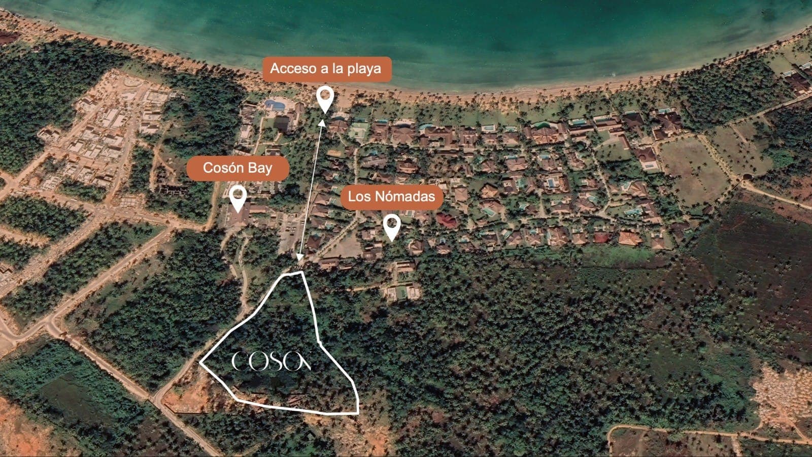Excelente oportunidad de inversión a 200m de la playa de Cosón en Cosón, Las Terrenas — En venta
