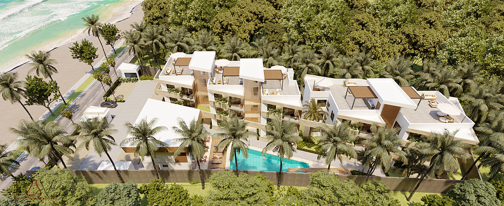 Nuevo proyecto frente al mar en Punta Popy en Punta Popy, Las Terrenas — En venta