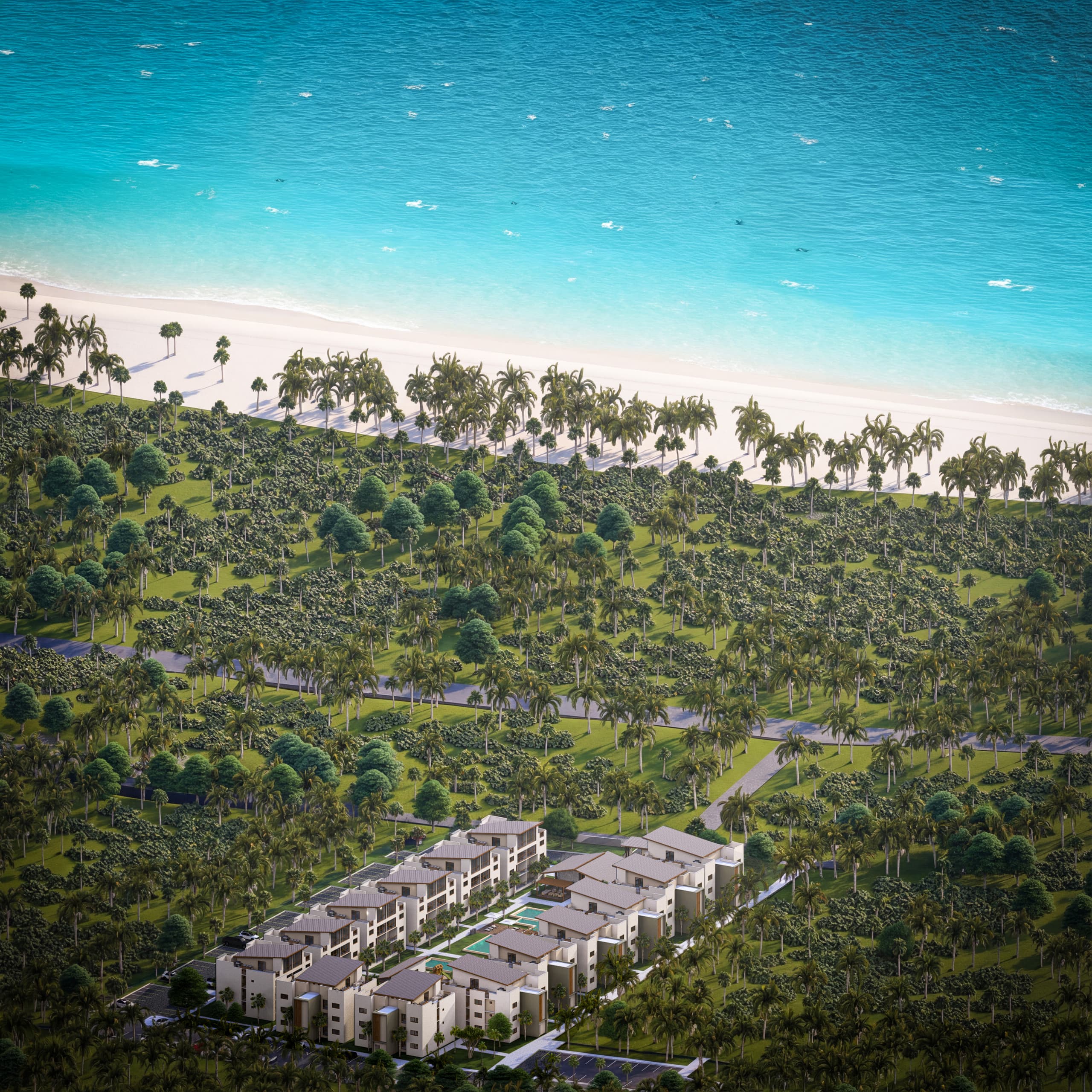 2 habitaciones con estudio a pasos de la playa Cosón en Cosón, Las Terrenas — En venta