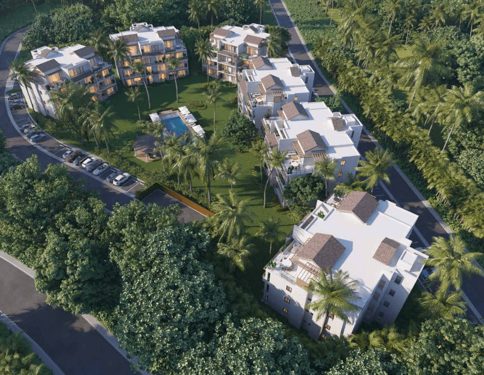 Luxury Condos Arena Playa Bonita en Bonita, Las Terrenas — En venta