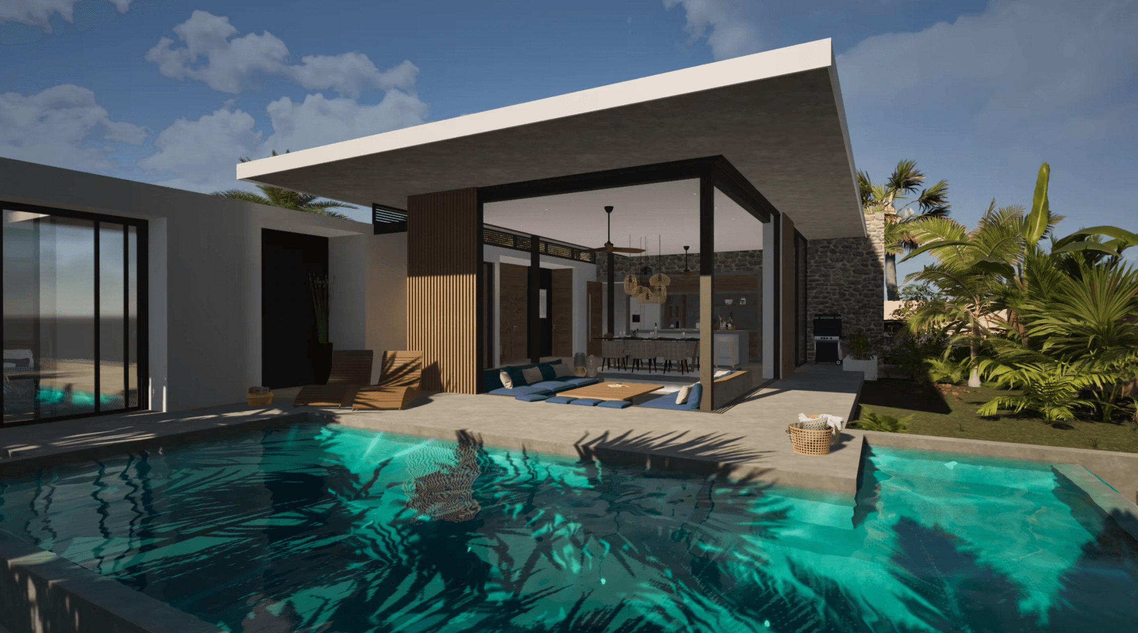 Villa personalizable de 3 habitaciones en preventa frente a la playa en Portillo en El Portillo, Las Terrenas — En venta