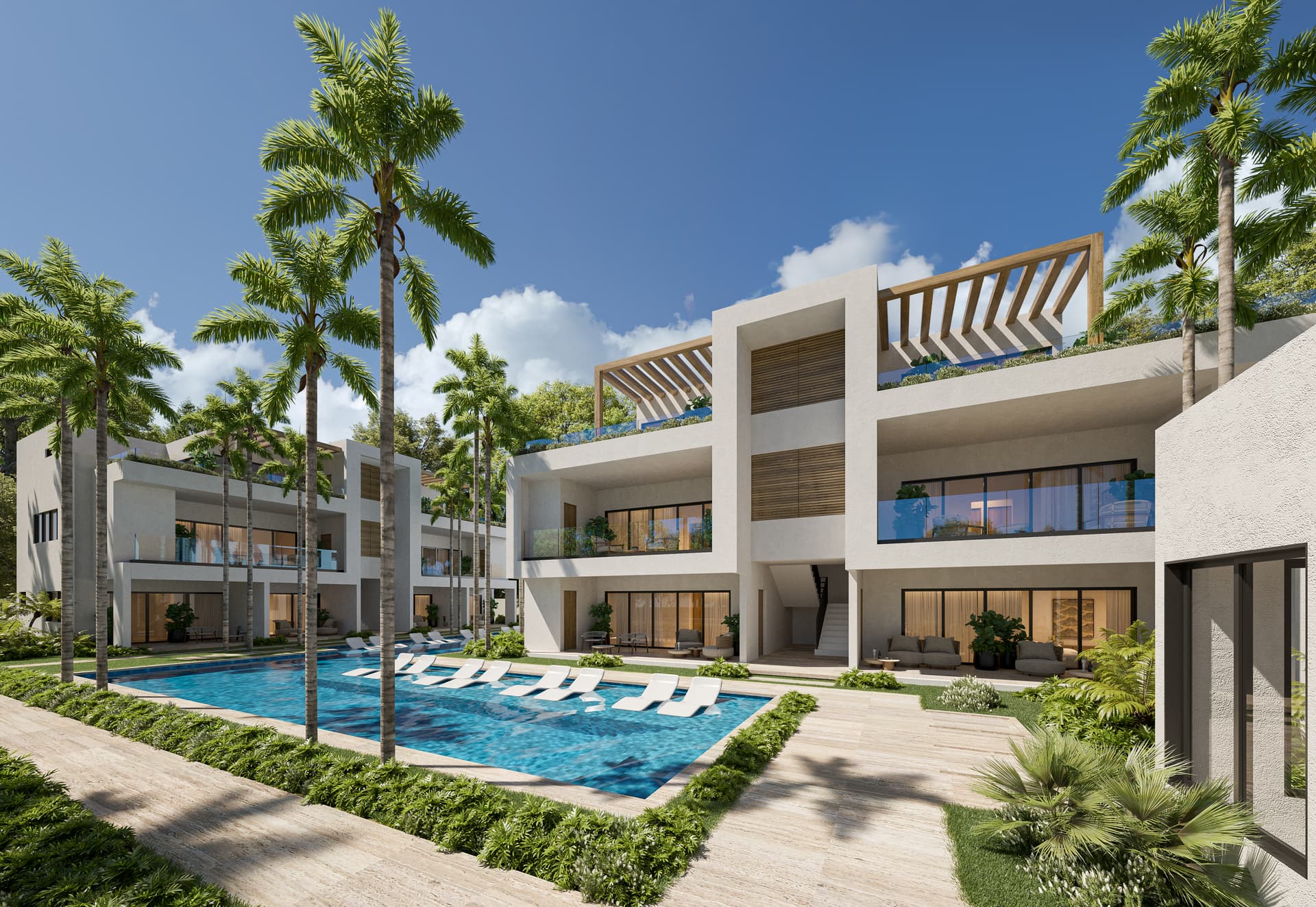 Moderna residencia de 14 unidades con piscina y excelentes amenidades en Las Terrenas en Las Ballenas, Las Terrenas — En venta