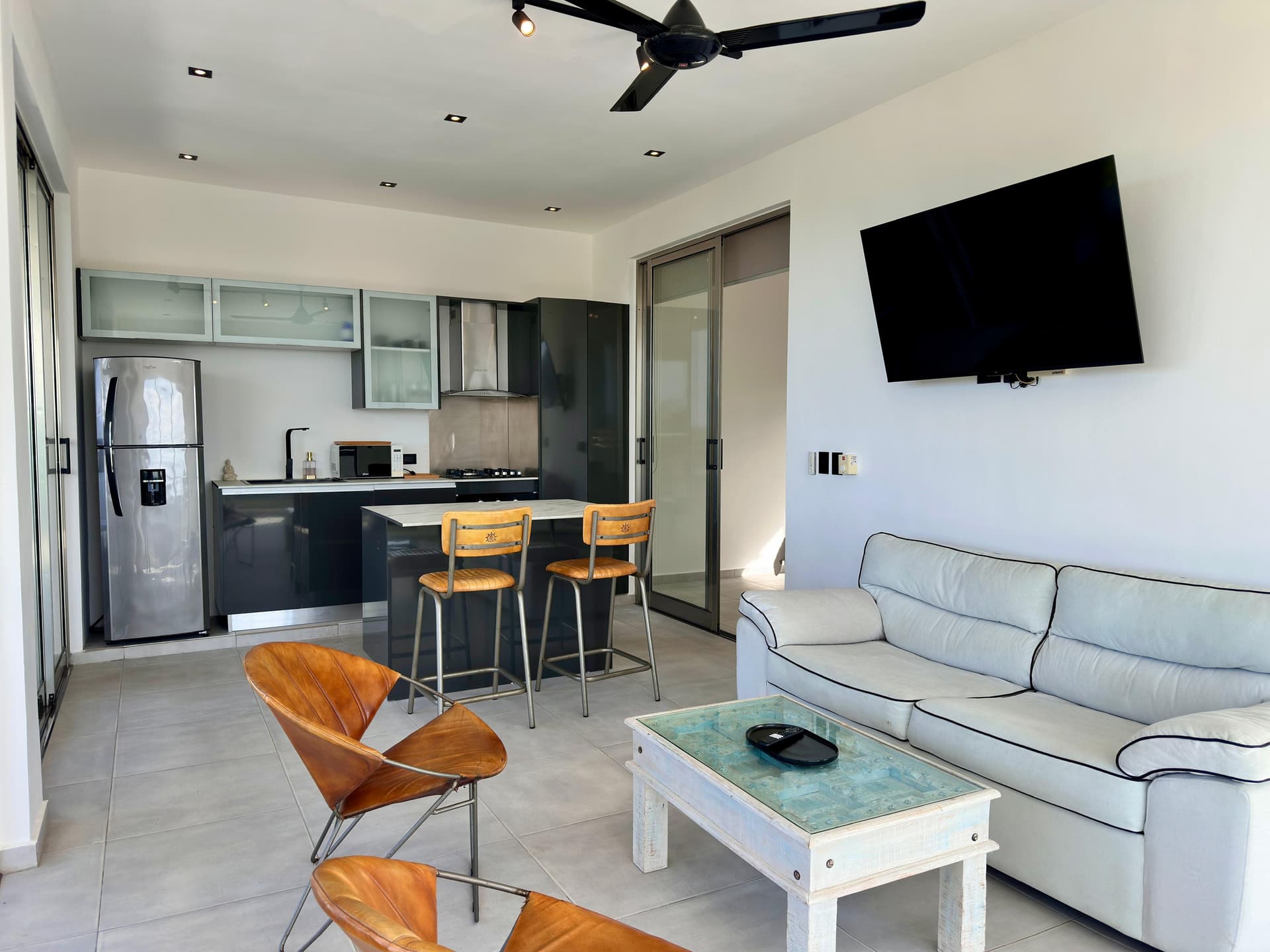 Condo de 2 habitaciones con vista al mar en Abra Grande, Las Terrenas — En venta