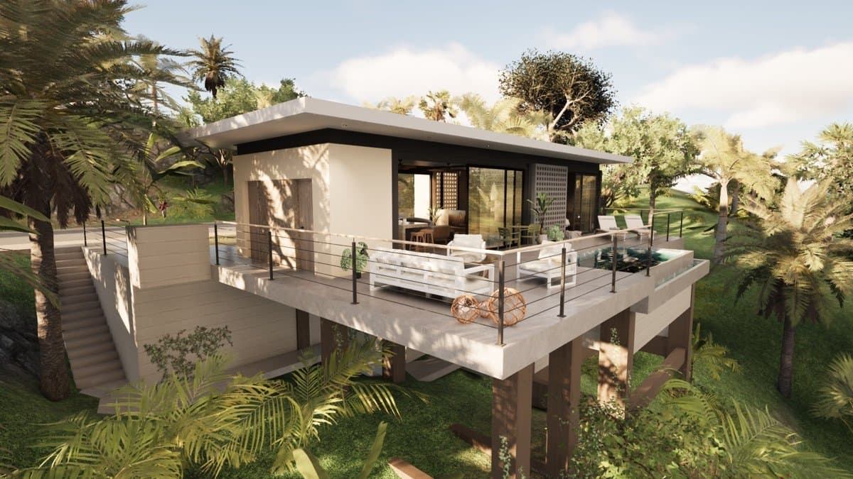 Villa Cedro en El Jamito, Las Terrenas — En venta